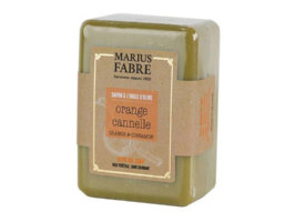 Sapone all'olio d'oliva - arancia e cannella - 150 g - Marius Fabre