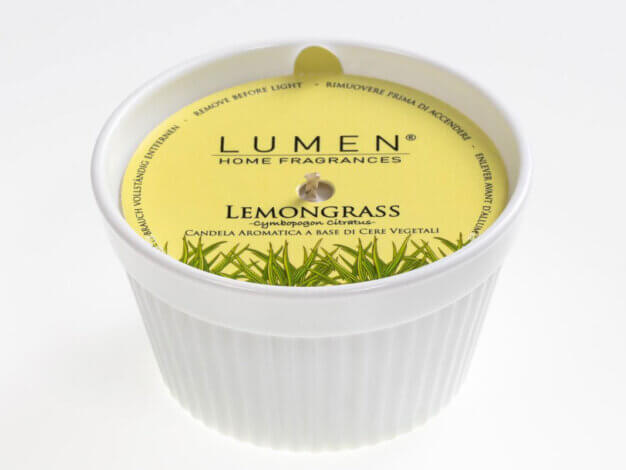 Candela vegetale Soufflè Luminoso Lemongrass - 100 ml - Lumen